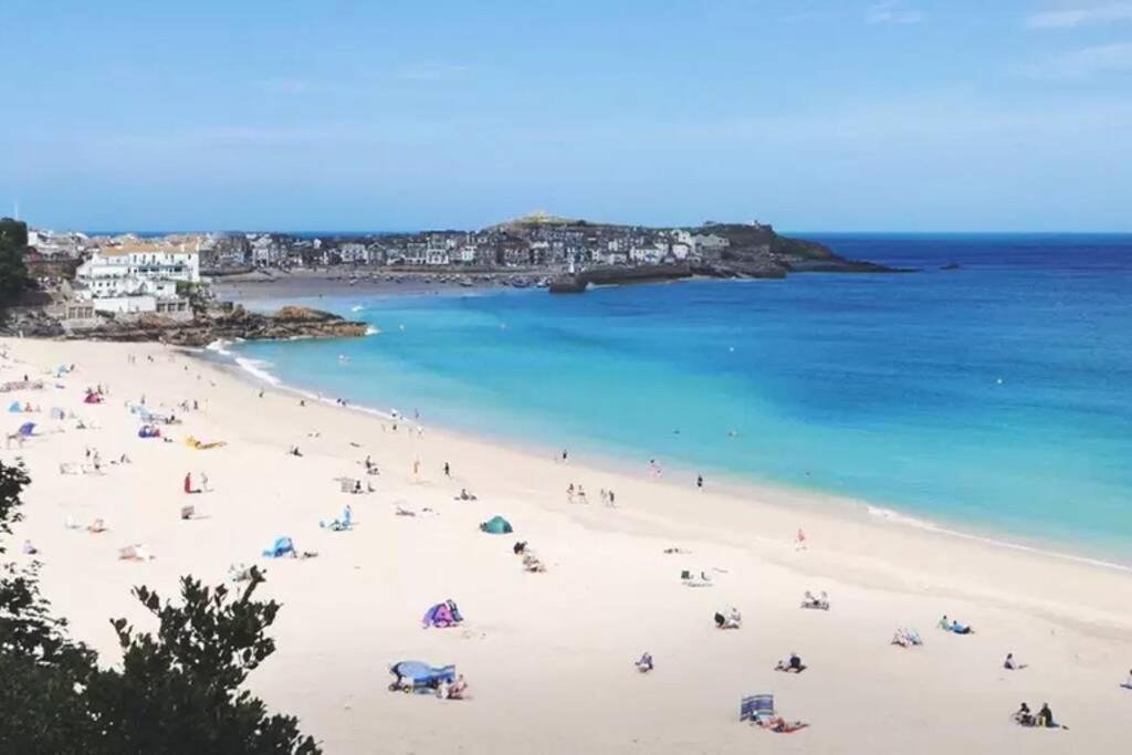 St Ives Apartment Private Parking With Garden 10 Minute Walk Into Town And Beach Экстерьер фото